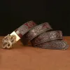 Men's Snake Medallion Buckle Leather Belt sold by FloralTrip