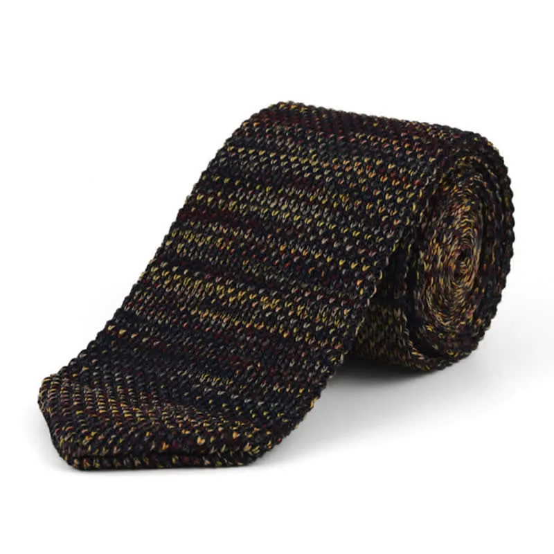Men's Mixed Color Striped Knitted Necktie sold by FloralTrip product image thumbnail 4