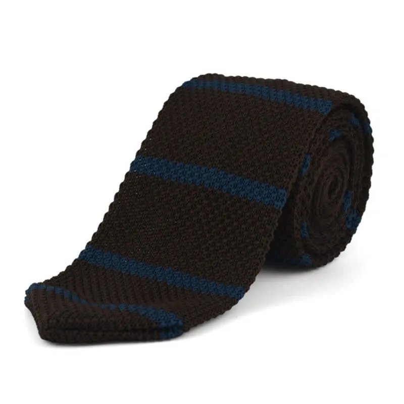 Men's Horizontal Stripes Knitted Necktie sold by FloralTrip product image thumbnail 2