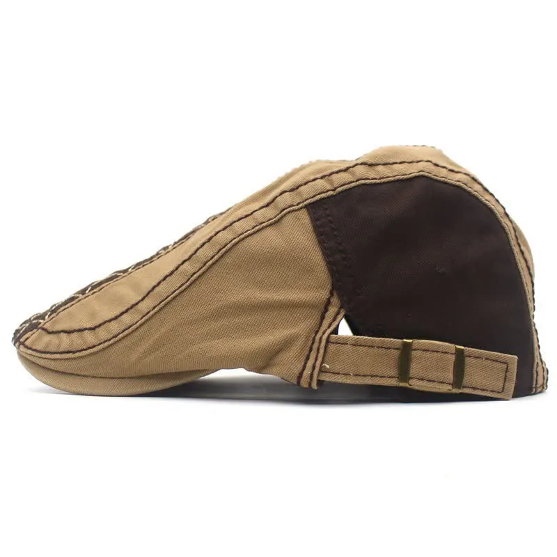 Vintage Embroidery Plaid Patchwork Beret Cap sold by FloralTrip product image thumbnail 4