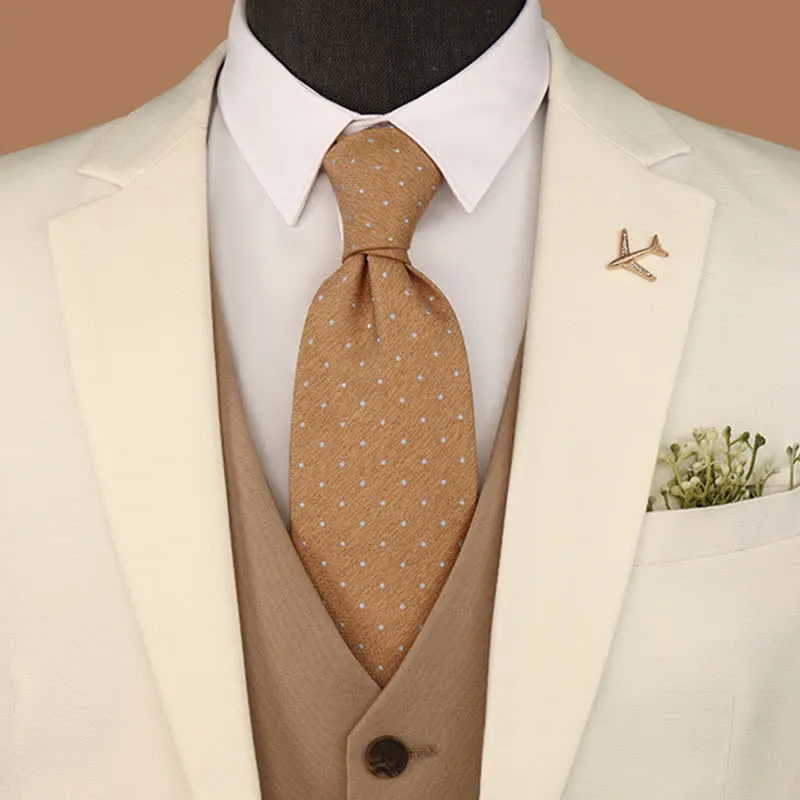 Men's Modern Micro Polka Dots Necktie sold by FloralTrip