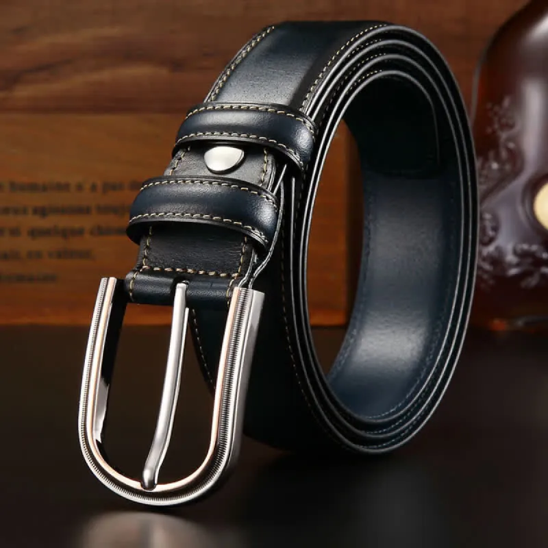Men's Retro Double-Sided Stylish Leather Belt sold by FloralTrip