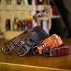 Men's Western Distressed Style Leather Belt sold by FloralTrip