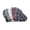 Travel Casual Checkered Beret Flat Cap sold by FloralTrip