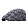 Travel Casual Checkered Beret Flat Cap sold by FloralTrip