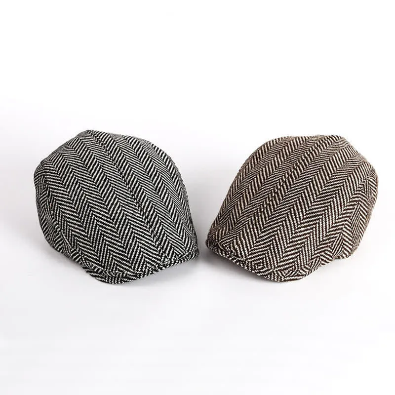 Herringbone Octagonal Cap Flat Cap Beret sold by FloralTrip product image thumbnail 3