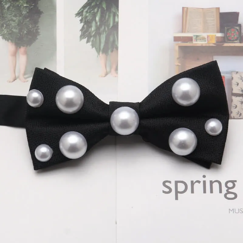 Artificial Pearls Dancing Party Bow Tie sold by FloralTrip product image thumbnail 4