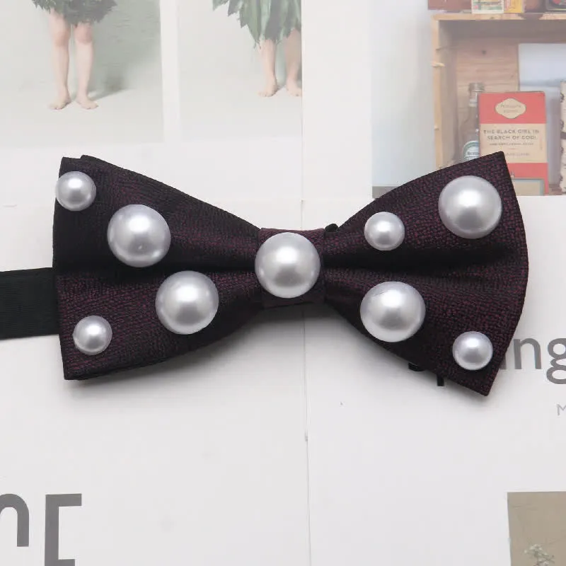 Artificial Pearls Dancing Party Bow Tie sold by FloralTrip product image thumbnail 5