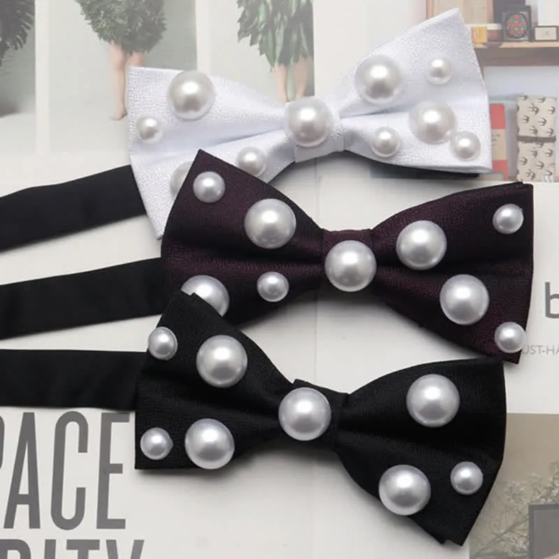 Artificial Pearls Dancing Party Bow Tie sold by FloralTrip product image thumbnail 3