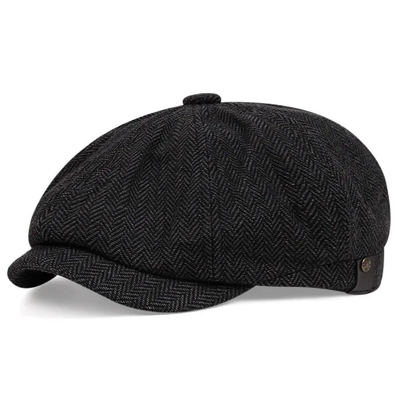 Artist Tweed Octagonal Beret Cap sold by FloralTrip