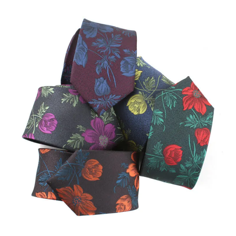 Men's Novelty Flower with Stem Necktie sold by FloralTrip