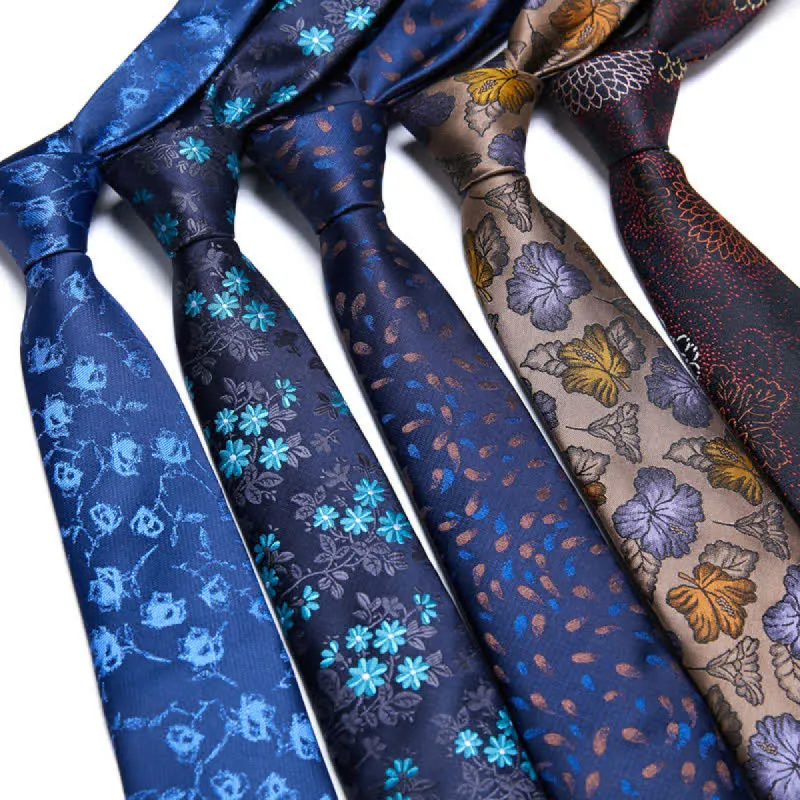 Men's Botanical Leaves Floral Necktie sold by FloralTrip