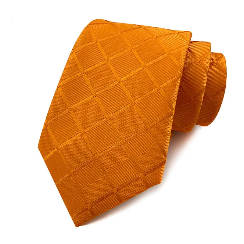 Men's Skinny Tuxedo Suit Plaid Necktie sold by FloralTrip product image thumbnail 5