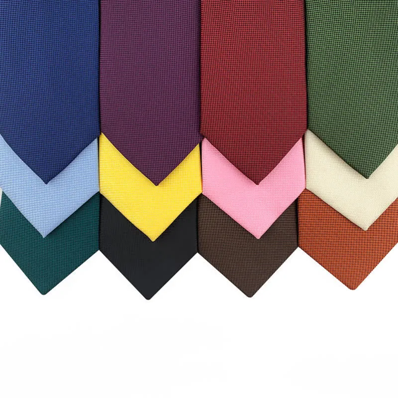 Men's Simple Solid Color Skinny Necktie sold by FloralTrip