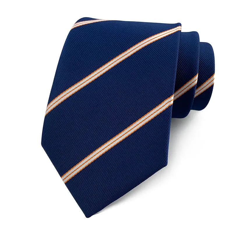 Men's Traditional Repp Striped Office Necktie sold by FloralTrip product image thumbnail 4
