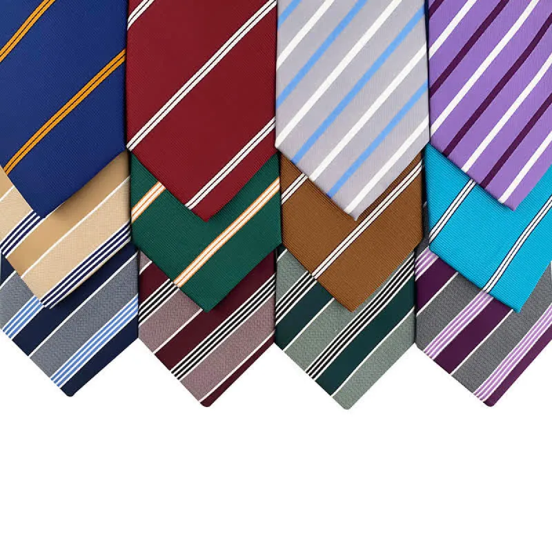 Men's Traditional Repp Striped Office Necktie sold by FloralTrip