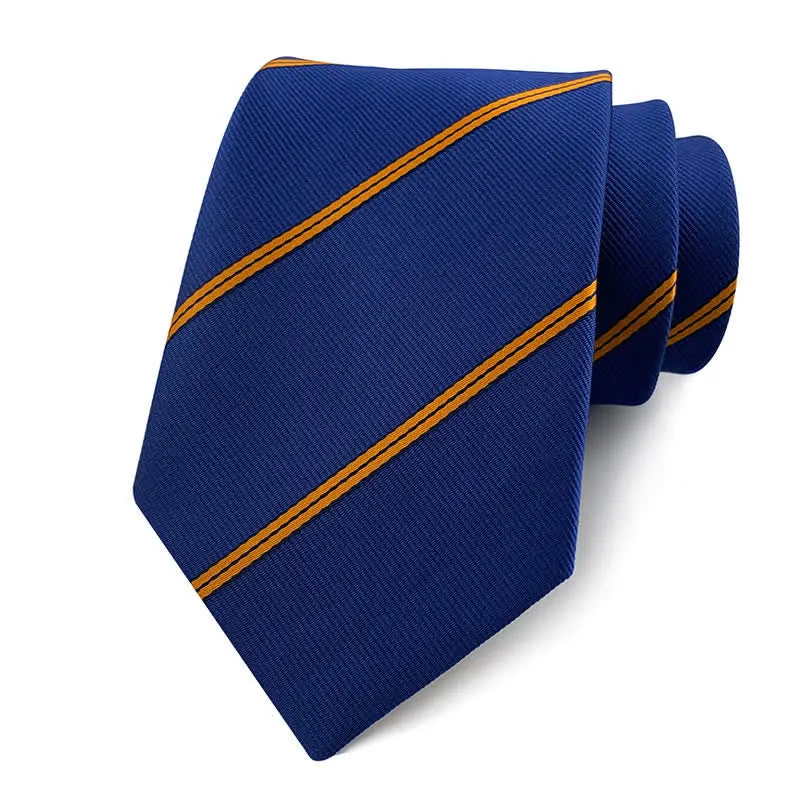 Men's Traditional Repp Striped Office Necktie sold by FloralTrip product image thumbnail 5
