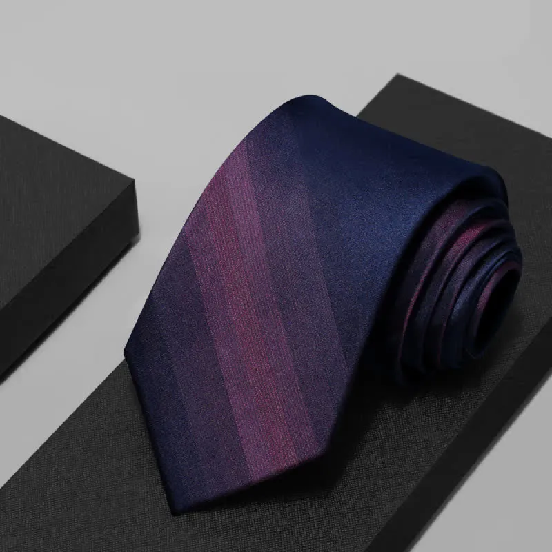 Men's Mulberry Silk Gradient Purple Necktie sold by FloralTrip