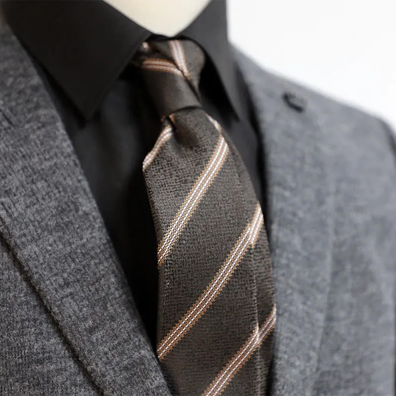 Men's Classic Pin-Striped Formal Necktie sold by FloralTrip product image thumbnail 5