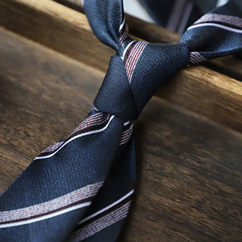 Men's Classic Pin-Striped Formal Necktie sold by FloralTrip product image thumbnail 3