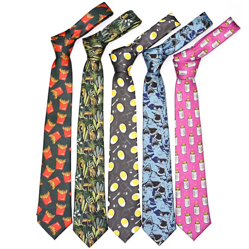 Men's Creative Funny Printed Necktie sold by FloralTrip