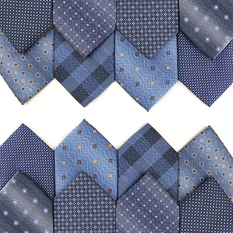 Men's Chic Denim Blue Series Necktie sold by FloralTrip