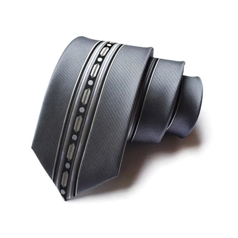 Men's Modern Blitz Lines Striped Necktie sold by FloralTrip
