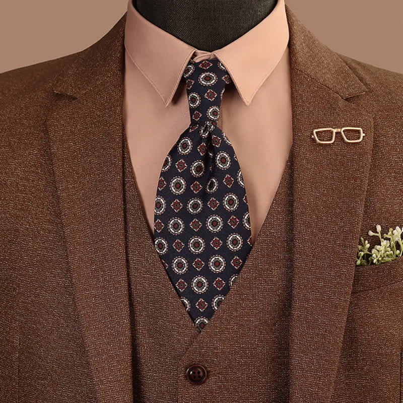 Men's Retro-Pop Geometric Motifs Necktie sold by FloralTrip