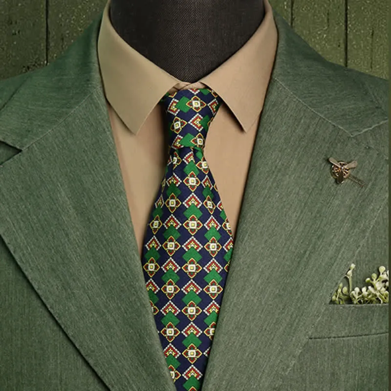 Men's Luxurious Medallion Geometric Necktie sold by FloralTrip