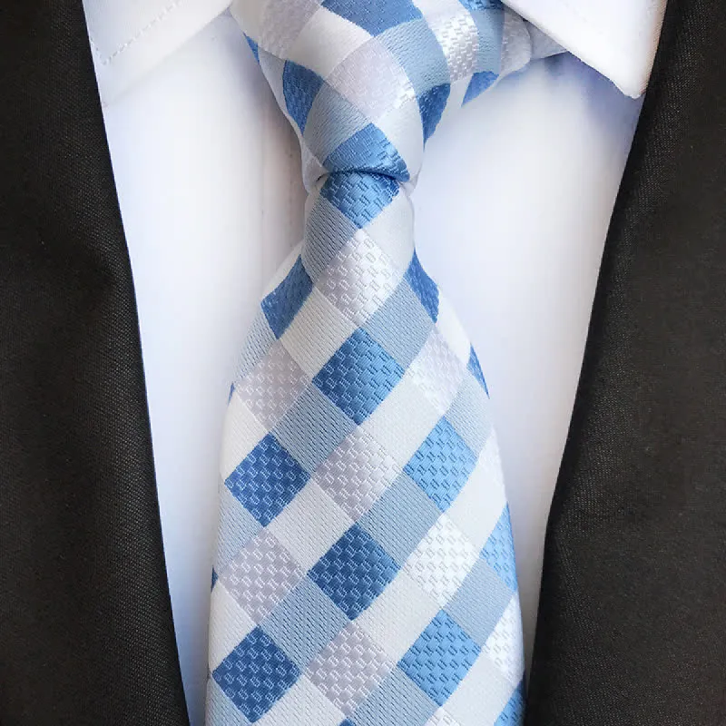 Men's Contrasting Colors Plaid Casual Necktie sold by FloralTrip