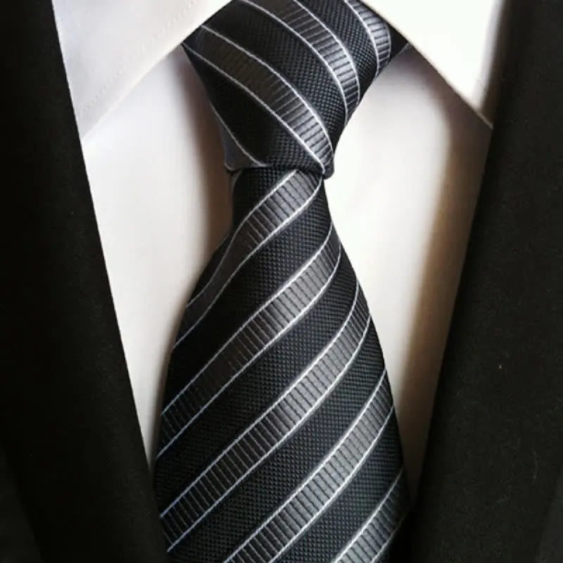Men's Preppy Urban Striped Necktie sold by FloralTrip