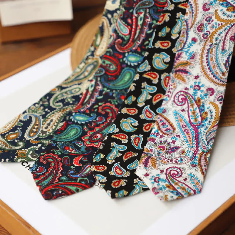 Men's Vivacious Classic Paisley Necktie sold by FloralTrip