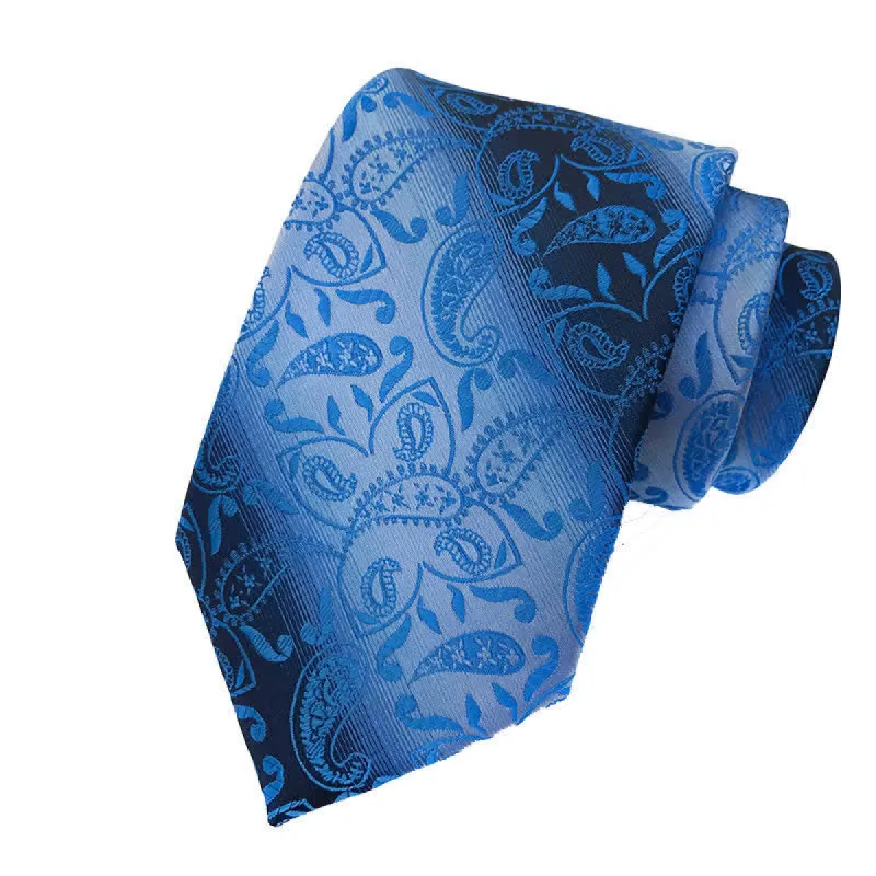 Men's Fancy Gradient Ramp Paisley Necktie sold by FloralTrip