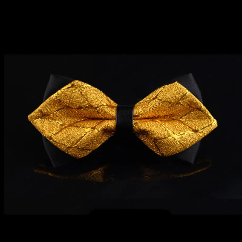 Men's Bling Diamond Pointy Tuxedo Bow Tie sold by FloralTrip