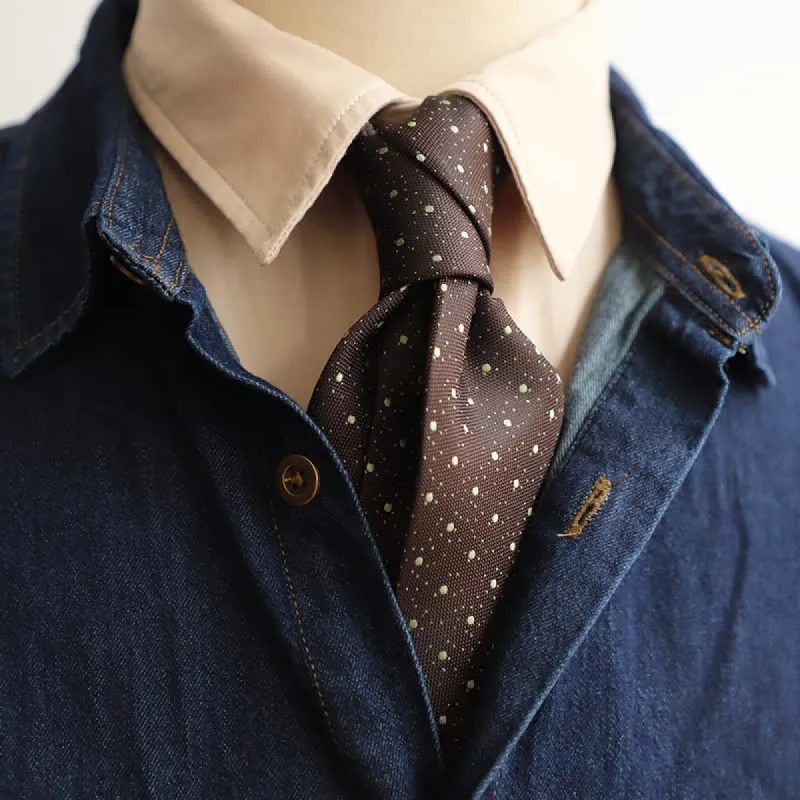 Men's Polka Dots Little Floral Necktie sold by FloralTrip