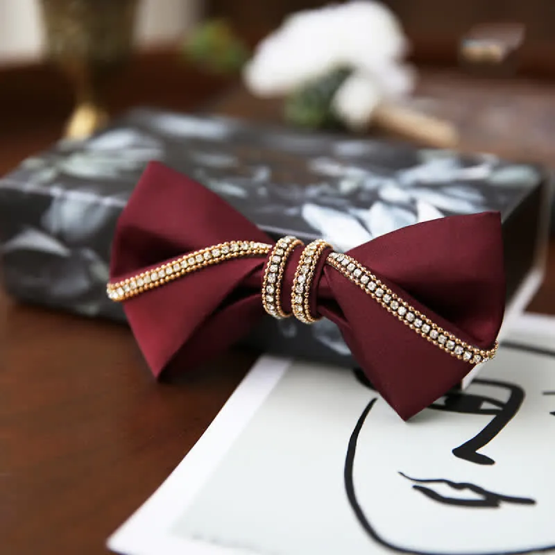 Men's Elegant Chain Bow Tie Pocket Square sold by FloralTrip