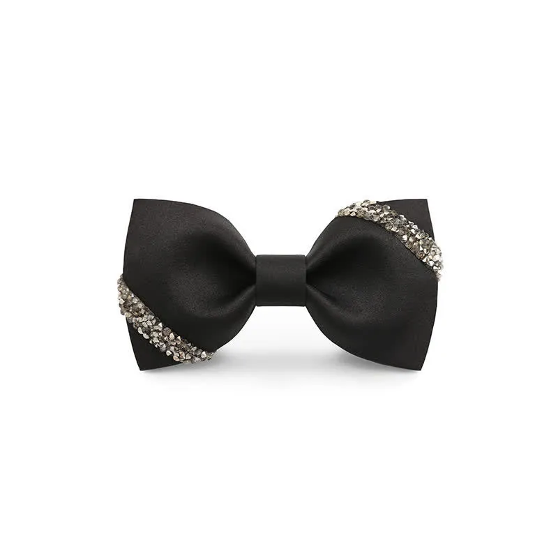 Men's Classy Rhinestone Wedding Bow Tie sold by FloralTrip product image thumbnail 4