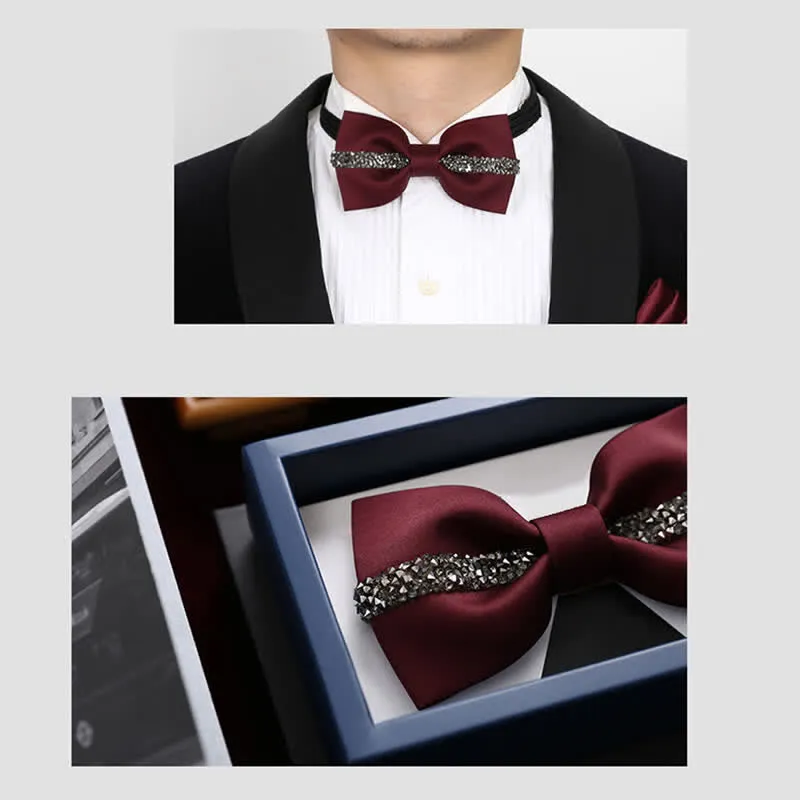 Men's Shining Chain Groom Bow Tie sold by FloralTrip product image thumbnail 3