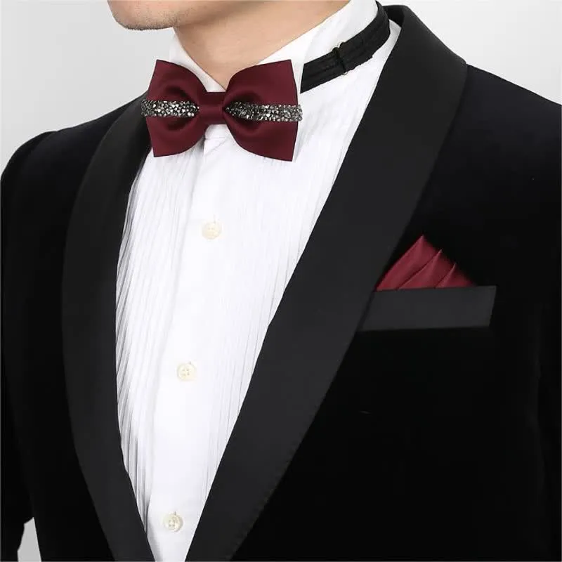 Men's Shining Chain Groom Bow Tie sold by FloralTrip product image thumbnail 2