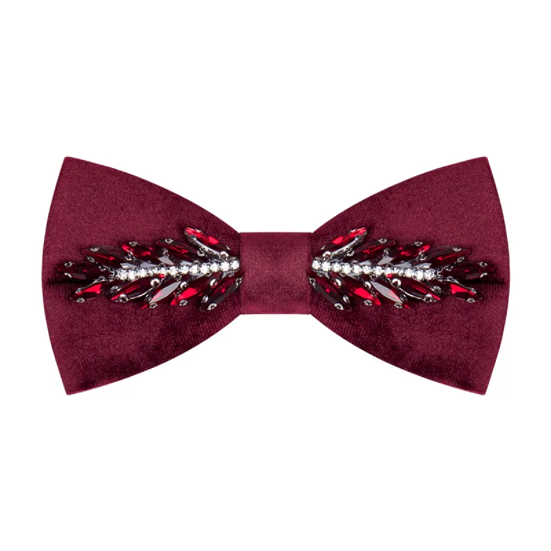 Men's Witty Crystal Velvet Bow Tie sold by FloralTrip