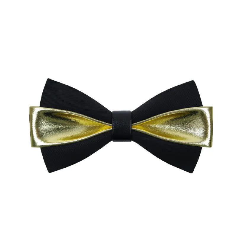 Men's Double Color PU Leather Bow Tie sold by FloralTrip