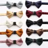 Men's Classic Glossy Solid Colored Bow Tie sold by FloralTrip