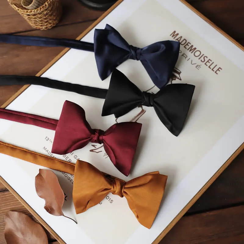 Men's Century Retro Double Layers Bow Tie sold by FloralTrip