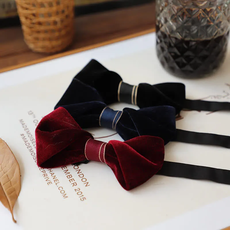 Men's Advanced Velvet Twist Bow Tie sold by FloralTrip