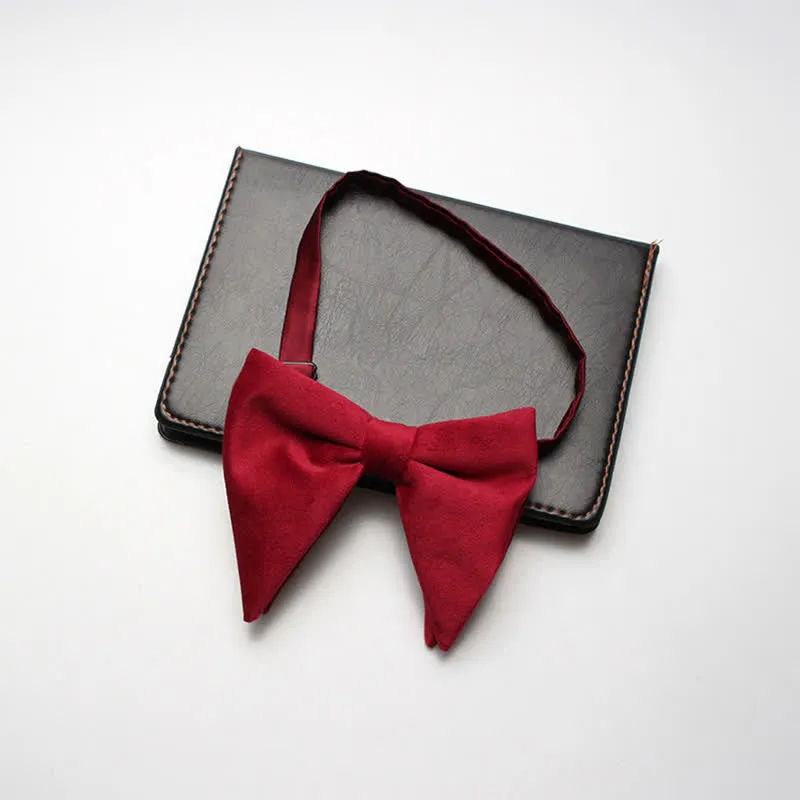 Men's Velvet Oversized Pointed Wedding Bow Tie sold by FloralTrip product image thumbnail 4