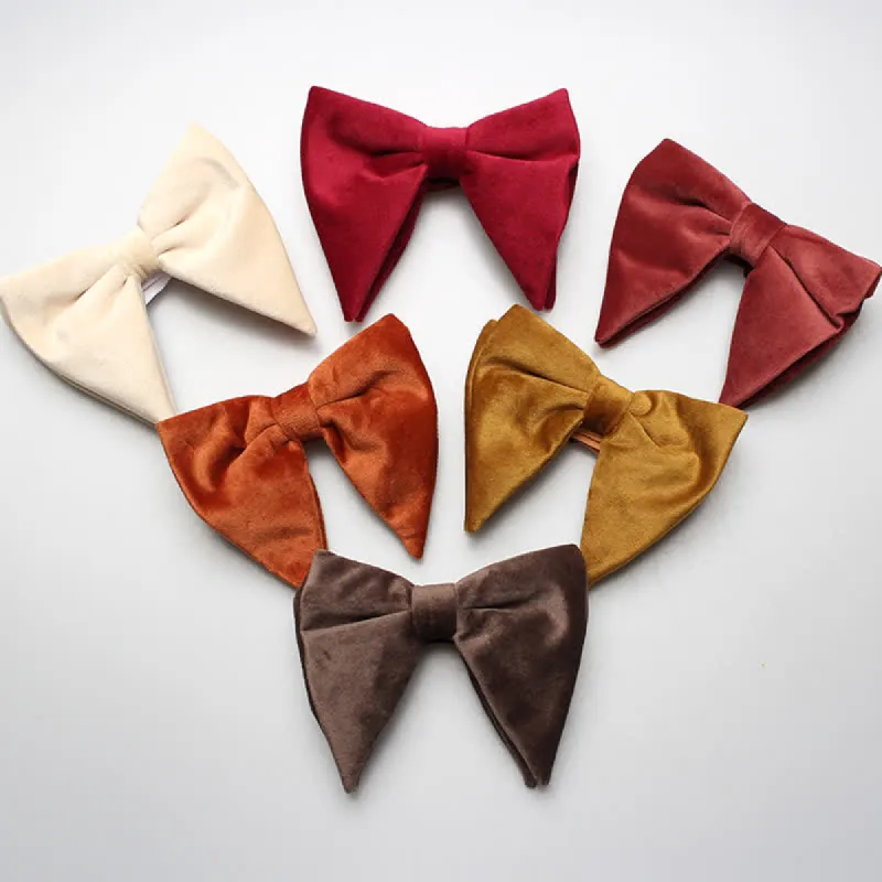 Men's Velvet Oversized Pointed Wedding Bow Tie sold by FloralTrip