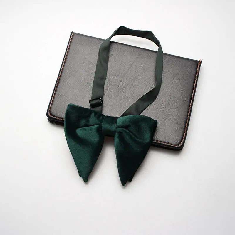Men's Velvet Oversized Pointed Wedding Bow Tie sold by FloralTrip product image thumbnail 5