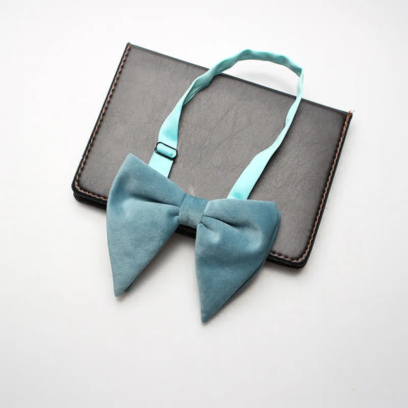 Men's Velvet Oversized Pointed Wedding Bow Tie sold by FloralTrip product image thumbnail 2