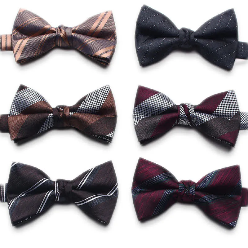 Men's Antique Yarn-dyed Jacquard Bow Tie sold by FloralTrip