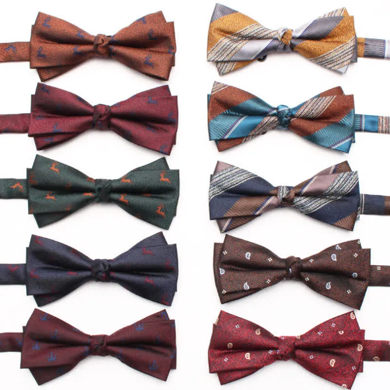 Men's Geometrical Business Office Bow Tie sold by FloralTrip